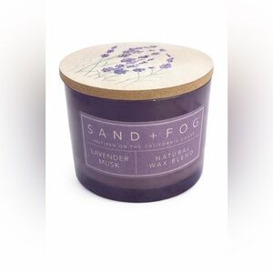 Sand + Fog Lavender Musk Natural Wax Candle - Purple